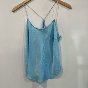 Victoria’s Secret light blue silky sleep tank xs